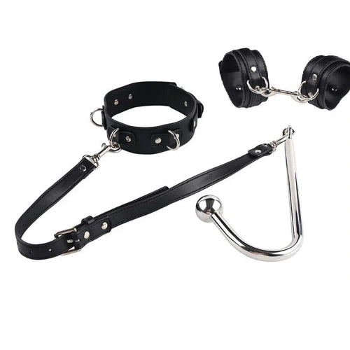 Cuffs and with Hook 5334 Beaded Anal Collar Elegant 1006